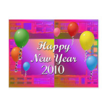 Happy New Year 2010 postcards