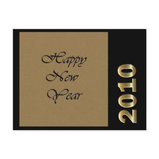 Happy New Year 2010 postcard