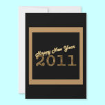 happy new year 2011 bronze invitations