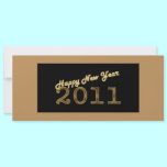 happy new year 2011 bronze invitations