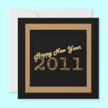 happy new year 2011 bronze invitations