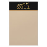 happy new year 2011 bronze custom stationery