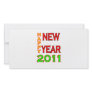 Happy New Year 2011 Green-Red Photo Card
