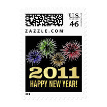 Happy New Year 2011 - Holiday Postage Stamps