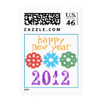 Happy New Year 2012 stamp stamps