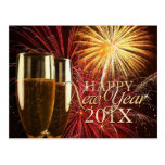 Happy New Year 2013 Fireworks postcard