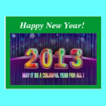 Happy New Year 2013 postcards