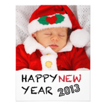 Happy New Year 2013 | Two Photos Photo Card