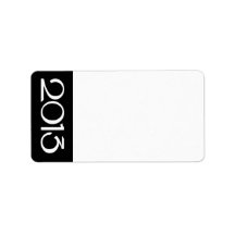 Happy New Year 2013 white black Gift Tag Custom Address Label