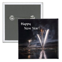 Happy New Year #3 Button