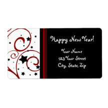 Happy New Year Address Labels