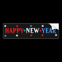 HAPPY NEW YEAR (ANY YEAR) BUMPER STICKERS bumper stickers