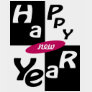 Happy New Year b&w t-shirts by myhome71 Happy New Year b&w t-shirts