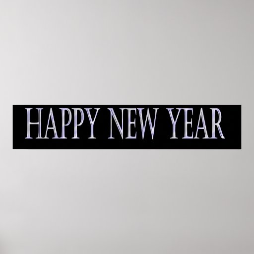 happy new year banner poster | Zazzle