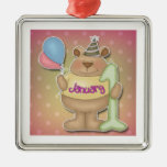 Happy New Year Bear Christmas Ornament