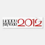 Happy New Year black red Bumper Sticker