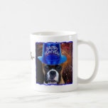 Happy New Year boxer dog mug