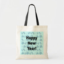 Happy New Year Bubbles Tote Bag