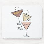 Happy New Year Bubbly Mouse Pads