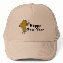 Happy New Year Bull And Beer hats