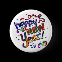 Happy New Year buttons