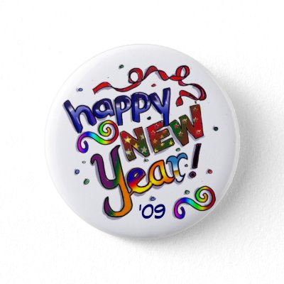 Happy New Year buttons