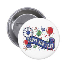 Happy New Year Button