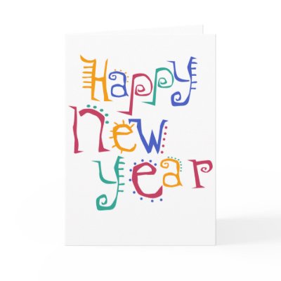 Happy New Year card