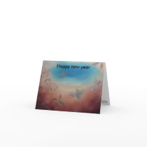 Happy new year greeting card
