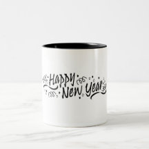Happy New Year Celebration Coffee Mugs