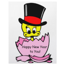 Happy New Year Chick letterhead by BrandyHouse Happy New Year Chick letterhead