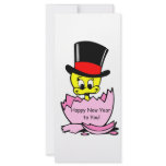 Happy New Year Chick Customized Rack Card