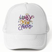 Happy New Year Color 2 hats