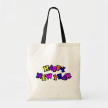 Happy New Year Color 4 Tote Bag