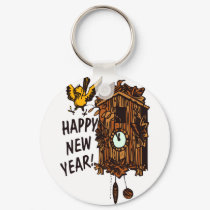 Happy New Year CooCoo keychains by BrandyHouse Happy New Year CooCoo keychains