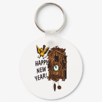 Happy New Year CooCoo keychains by BrandyHouse Happy New Year CooCoo keychains