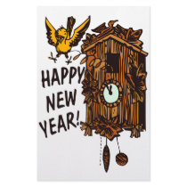 Happy New Year CooCoo stationery by BrandyHouse Happy New Year CooCoo stationery