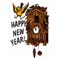 Happy New Year CooCoo t-shirts by BrandyHouse Happy New Year CooCoo t-shirts