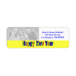 Happy New Year Custom Return Address Label