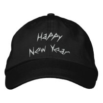 Happy New Year Embroidered Cap embroidered hats by mikek92349 Happy New Year Embroidered Cap embroidered hats