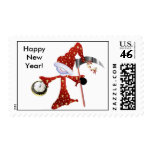 Happy New Year Father Time Stamp