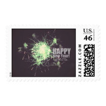 Happy New Year (firework) Postage Stamp