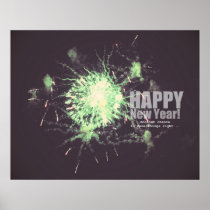 Happy New Year (firework) Posters
