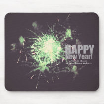 Happy New Year (fireworks) Mouse Pad