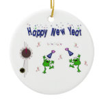Happy New Year Frog Ornament