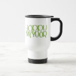 Happy New Year green Travel Mug