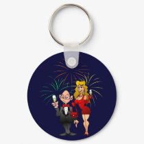 Happy New Year keychains