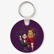 Happy New Year keychains