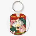 Happy New Year keychains by SantasCloset Happy New Year keychains
