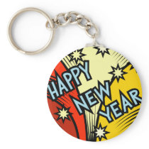 Happy New Year Keychain